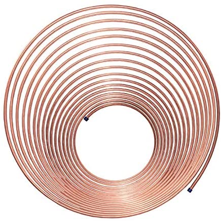 Nickel/Copper Brake Line Tubing Coil, 1/4