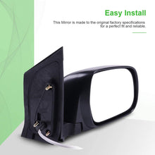 SCITOO Passenger Right Door Mirror fit 2004-2010 for Toyota Sienna Power Adjusted Manual Folding Side Tow Mirror