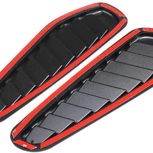 LSJVFK Universal Car Air Flow Cover Hood Car Decorative Intake Hood Scoop Vent Bonnet