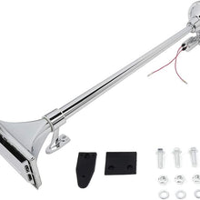 ZENITHIKE Air Horn Kit Trumpet Air Horn Powerful Loud 150db Single Trumpet Car Horn for Vehicle Truck Lorry Trains Boat Car