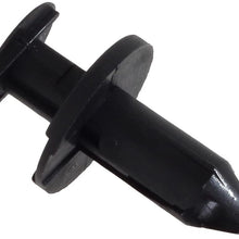 PartsSquare 50pcs Durable Nylon Bumper Fender Push Type Clips Auto Body Retainer Fender Liner Fastener Rivet Automotive Car Clamps