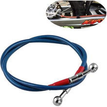 Fangfang 960mm M10 Motocycle ATV Aluminum Flex Hydraulic Brake Clutch Reinforced Oil Hose Line Pipe Racing Bike (Color : Blue)