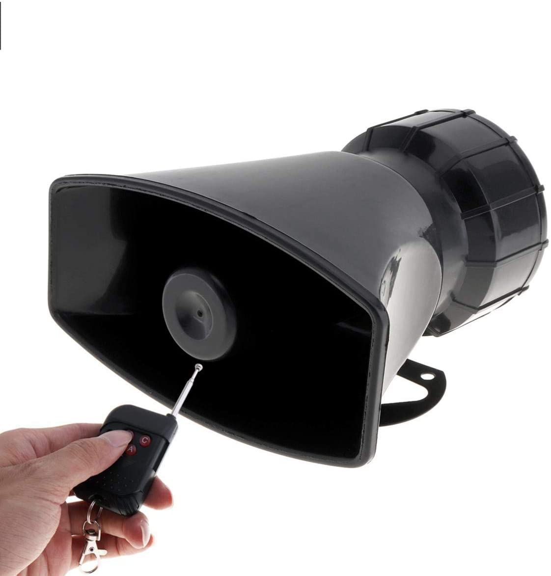 DishyKooker 12V 100W 7 Sound Tones Loud Horn Motor Auto Car Vehicle Truck Warning Alarm Police Fire Ambulance Siren Car Auto