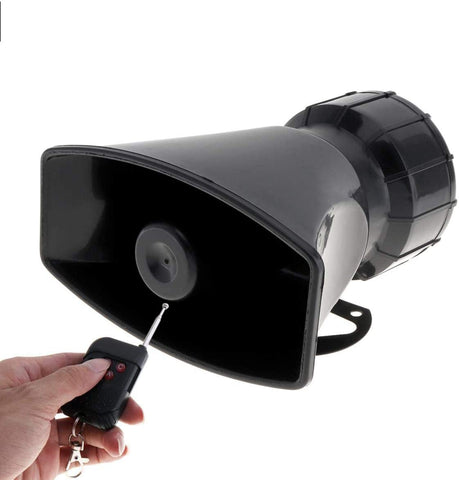 DishyKooker 12V 100W 7 Sound Tones Loud Horn Motor Auto Car Vehicle Truck Warning Alarm Police Fire Ambulance Siren Car Auto