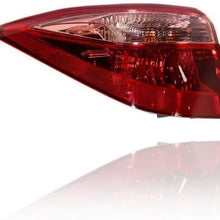 Tail Light Assembly - DEPO For/Fit 17-19 Toyota Corolla - Outer on Body (Exclude SE/XLE/XSE/50th Anniversary) - Pair, Left Driver + Right Passenger Set - CAPA - 8155002B00, 8156002B00