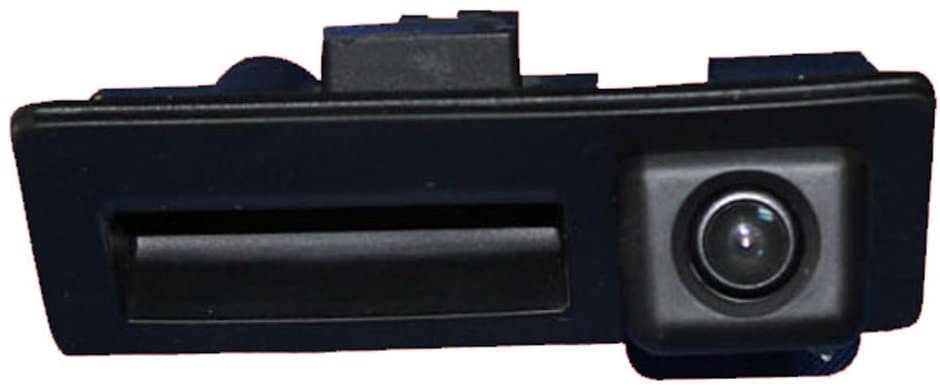 Navinio Trunk Handle Vehicle-Specific Camera Integrated into Case Handle Rear View Camera for VW Tiguan Touareg Passat Golf VI Variant Audi A4 Q3 A3 A6L A8 (Model 01578= 110x48 mm)