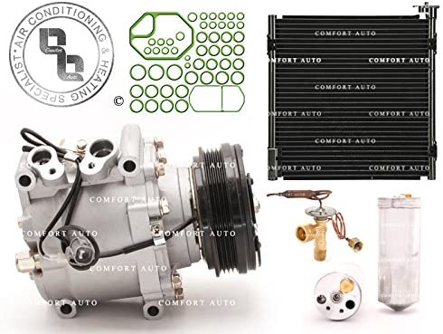 Comfort Auto Brand New AC A/C Compressor Kit With Condenser 1998-2000 Honda Civic L4 1.6L With 1 Year Warranty