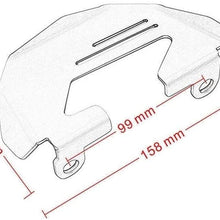 Hermoso Motorcycle Aluminum Front Brake Caliper Cover Guard Cap Protection Fit for BMW R1200GS LC R1200GS ADV R Nine T (Color : Black)
