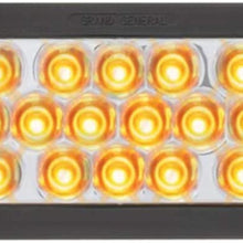 GG Grand General 76522 Red/Red LED Strobe Light (Oval Pearl Grommet and Pigtail)