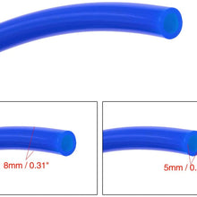X AUTOHAUX Universal Truck Car 10 Meter 32.8ft 5mm Inner Dia Universal Polyurethane PU Vacuum Hose Tube Blue