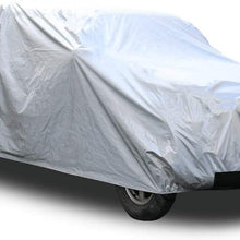 Kayme 6 Layers Car Cover Waterproof All Weather for Automobiles, Outdoor Full Cover Rain Sun UV Protection with Zipper Cotton, Universal Fit for Sedan (194"-208")