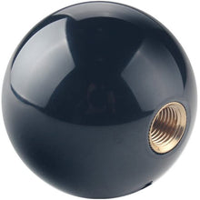 Dewhel 2 1/4" 8 Ball Billiard Round 3 4 5 6 Speed Black Shift Knob 3/8"-16 For Hurst Chrome Shifter Sticks