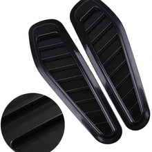 LSJVFK 1 Pair Universal Car Decorative Air Flow Intake Hood Scoop Vent Bonnet Decorative