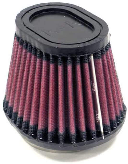 K&N Universal Clamp-On Air Filter: High Performance, Premium, Replacement Engine Filter: Flange Diameter: 2.4375 In, Filter Height: 3.5 In, Flange Length: 0.625 In, Shape: Oval Straight, RU-3780