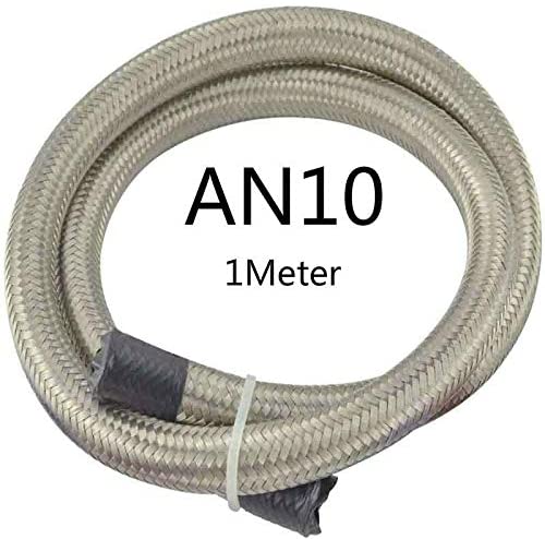 evil energy 1M AN4 AN6 AN8 AN10 AN12 Stainless Steel Double Braided Hose Oil Fuel Hose Line Universal Oil Cooler Fuel Hose Tube