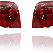 Tail Light Assembly - DEPO For/Fit 17-19 Toyota Corolla - Outer on Body (Exclude SE/XLE/XSE/50th Anniversary) - Pair, Left Driver + Right Passenger Set - CAPA - 8155002B00, 8156002B00