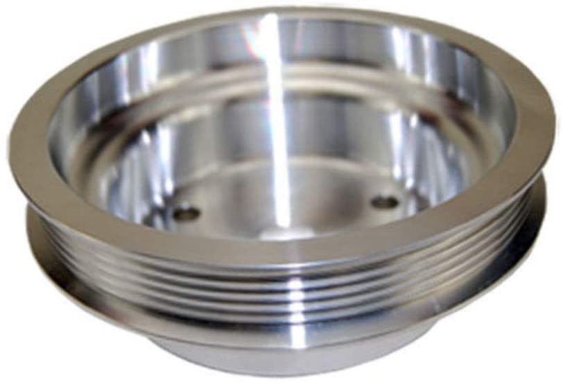 Pirate Mfg SBC Chevy 283-400 Machined Aluminum SWP Serpentine Crankshaft Pulley