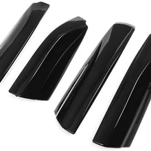 4pcs Silver Black Roof Rack Rail End Cover Shell Replace for Toyota Highlander XU40 2008 2009 2010 2011 2012 2013 (Silver)