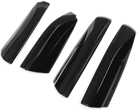 4pcs Silver Black Roof Rack Rail End Cover Shell Replace for Toyota Highlander XU40 2008 2009 2010 2011 2012 2013 (Silver)