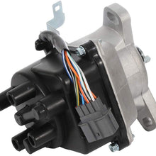 TUPARTS New Ignition Distributor w/Cap + Rotor Fits for A-cura EL H-onda Civic 1999-2000 for DST17432 3117432 TD73U