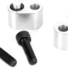 Qiilu Coolant Block, LS Coolant Crossover Tube Adapter Fit for LS2 LS1 LS3 5.3 6.0 LM7 LQ4 1/8 NPT