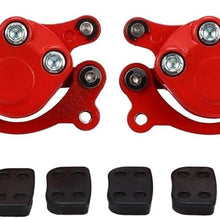 Yuanyuan Front Rear Disc Brake Caliper Pads Fit for 43Cc 47Cc 49Cc Chinese Mini Moto Kids ATV Quad Minimoto Dirt Pocket Bike Gas Scooter (Color : Red)