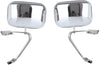 SCITOO Door Mirrors Chrome Replace Mirror Parts with Manually Operated Function fit 80-96 for Ford Ranger Explorer F150 F250 F350 F450 Bronco, Comes with Driver or Passenger Side Mirror