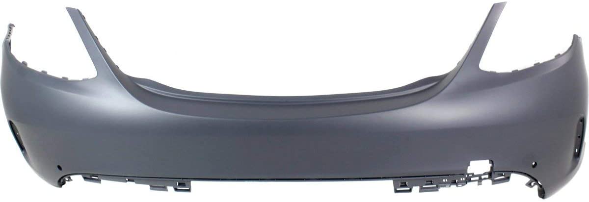 Rear Bumper Cover For 2015-2018 Mercedes Benz C300 Sedan w/AMG Pkg/IPAS Holes