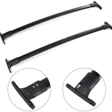 AUTOMUTO Adjustable Cross Bars fit for Ford Explorer 2016 2017 2018 2019 Aluminum Black Roof Top Bar Luggage Carrier