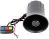 LSAILON 12V 4 Tone Sound Car Siren Horn Emergency Sound Warning Horn for Police Car Fighter Vans Trucks