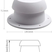 ZSooner RV Roof Ventilation Cap Mushroom Head Shape Round Exhaust Outlet Vent Air Fan for Camper Trailer Motorhome
