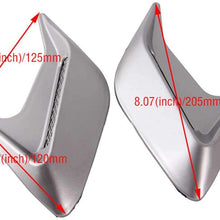 LSJVFK 1Pcs Car Decorative Air Scoop Flow Intake Hood Vent Bonnet Universal
