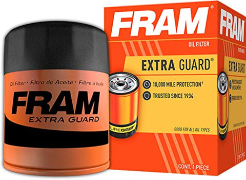 FRAM Extra Guard PH3600, filtro de aceite giratorio de intervalo de cambio de 6.2 mi