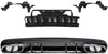 Fandixin W205 Diffuser, ABS Rear Bumper Diffuser with 4-outlet Exhaust Tips for Mercedes-Benz W205 AMG Package 4-door Sedan 2015-in (C43 Style)