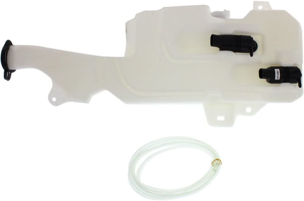 Windshield Washer Tank compatible with EscaladeSuburbanGMC Yukon 07-14 Assy W/Dual Pump Cap And Sensor Hole