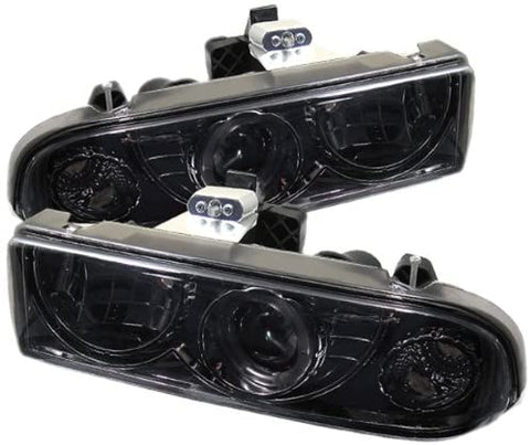 Spyder Auto PRO-YD-CS1098-SMC Chevy S10/Chevy Blazer Smoke Halo Projector Headlight