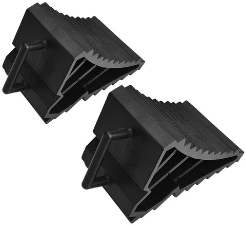 Qiilu 2pcs Car Anti-Slip Block Tyre Slip Stopper Wheel Alignment Block Tire Support Pad (6.13.53.9in)