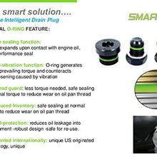 SMART-O F1 Oil Drain Plug M12x1.75mm - Engine oil Pan Protection Plug with high-performance sealing technology, patented anti-leak and anti-vibration mechanism