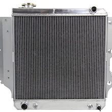 OzCoolingParts 87-06 Jeep Wrangler Radiator, Upgrade 4 Row Core Aluminum Radiator for 1987-2006 1988 1989 04 05 Jeep Wrangler YJ TJ 2.4L- 4.2L Engine