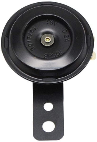 LKSPD Universal Motorcycle Horn kit 12V/48V 105db Round Loud Horn Speakers Scooter Bracket for Electric Bike (Color : 12V)