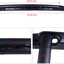 AINTIER 2Pcs Aluminum Cross Bar Roof Rack Roof for Toyota Tacoma Double Cab 2005-2019 Top Rail Rack Crossbar Luggage Cargo Carrier Roof Rack Set