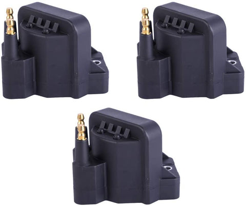 Motorhot Pack of 3 Ignition Coil Pack compatible with Buick Cadillac Chevrolet Oldsmobile Pontiac Compatible with L4 V6 C849 DR39 5C1058 E530C D555