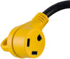 MAXXHAUL 80709 Dogbone RV/Electrical Adapter 50 Male to 30 Amp Female with Handle for Easy Removal