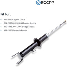 Shocks Struts,ECCPP Rear Pair Shock Absorbers Strut Kits Compatible with 1996-2000 Plymouth Breeze,1995-1998 Dodge Stratus,2001-2006 Dodge Stratus,1996-2006 Chrysler Sebring 344610 71311