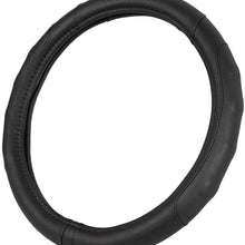 Motor Trend SW-761-BK-M_AM Black Ergonomic ComfortGrip Originals Steering Wheel Cover for Car Auto (Sedan Truck SUV Minivan) - Universal Fit 14.5"-15.5"