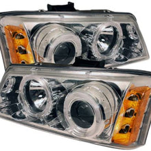Spyder Auto PRO-YD-CS03-AM-BK Chevy Silverado 1500/2500/3500 Black Halo LED Projector Headlight with Replaceable LEDs