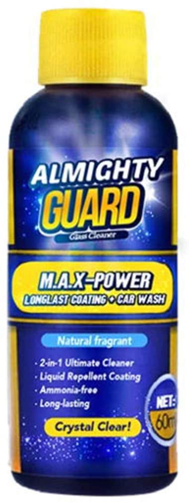 Luonita Windshield Washer Fluid, 2-in-1 Automotive Glass Washer 1:50 Concentrate Windshield Washer Fluid Wiper Spray Cleaner-2 oz,60ml