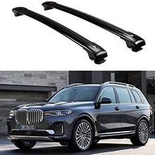 Chebay 2Pcs Crossbar Cross Bar Top Roof Rail Roof Rail Rack Fits for X7 2019 2020 Baggage Luggage Carrier Adjustable Mounted Black