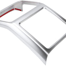 Hlyjoon Car Interior ABS Chrome Rear Row Air Conditioning Vent Frame Cover Trim Car Vent Frame Trim Chrome Frame Trim Fits for Auto Cayenne 2018 2019
