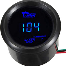 ESUPPORT Car 2" 52mm Digital Water Temp Gauge Temperature Meter Blue LED Light Celsius